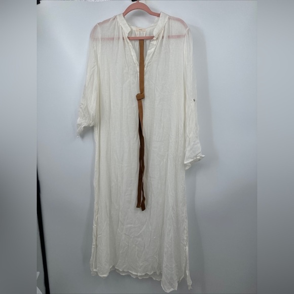 Eberjey Summer Of Love Dress Sheer L/XL Revolve Anthro $188 W/belt - Picture 1 of 4